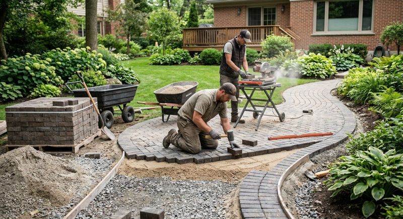 Brick Hardscape Installation in Norwalk, CT