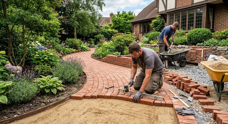Brick Hardscape Installation in West Hartford, CT