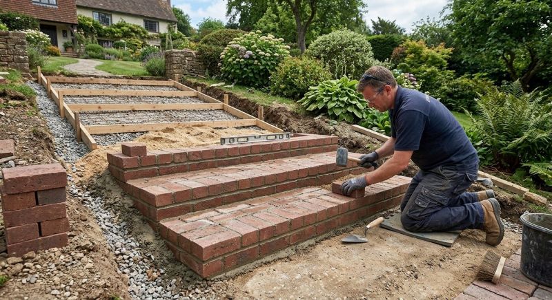 Brick Walkway Installation in Worcester, MA